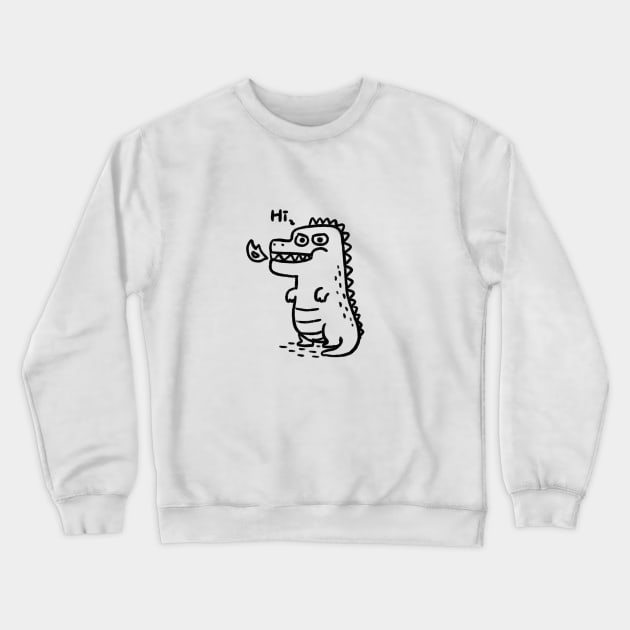 Hi, dragon ( back ) Crewneck Sweatshirt by GACHUU